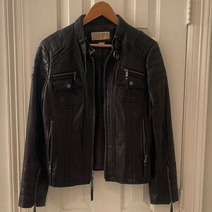Very stylish - Michael Kors Black Leather Jacket